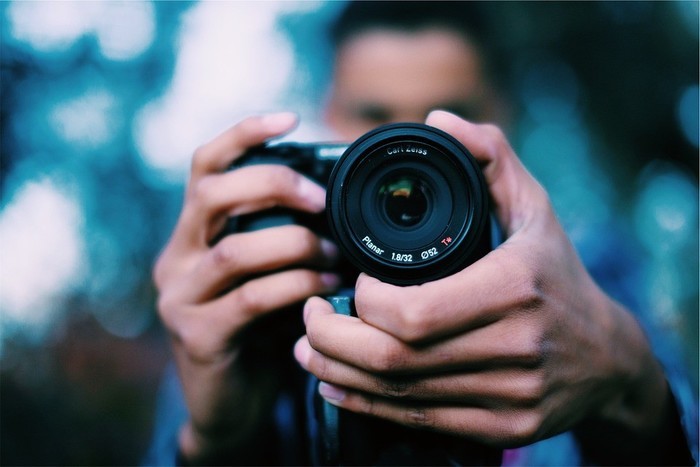 Photographe en action